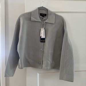 NWT TRUTH by Republic Cropped Cardigan Large